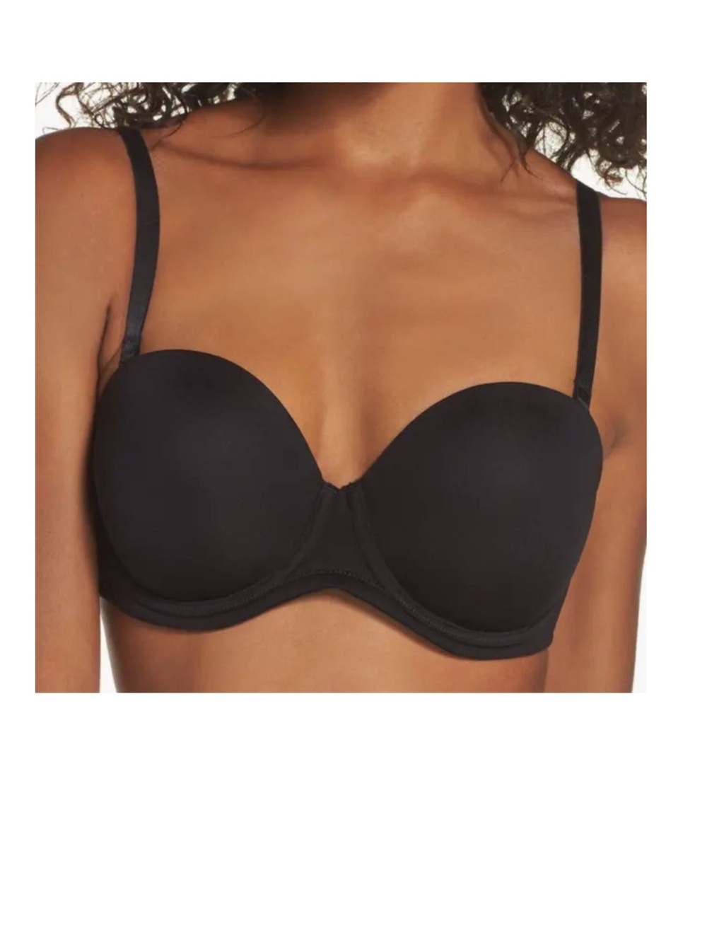 Wacoal Red Carpet Strapless Underwire Bra 854119 Black 38DDD